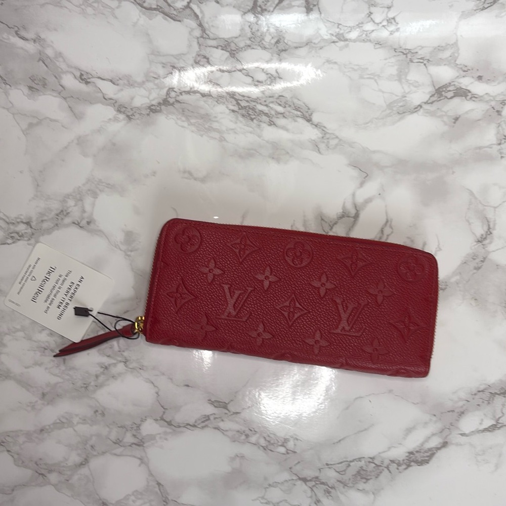 Louis Vuitton clemance wallet emprient leather
